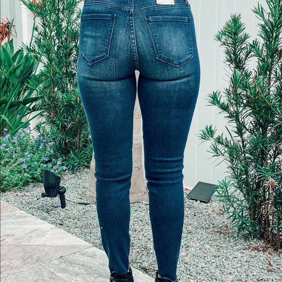 Eunina “Roxanne” Dark Denim  High Rise Jeans - Picture 2 of 3
